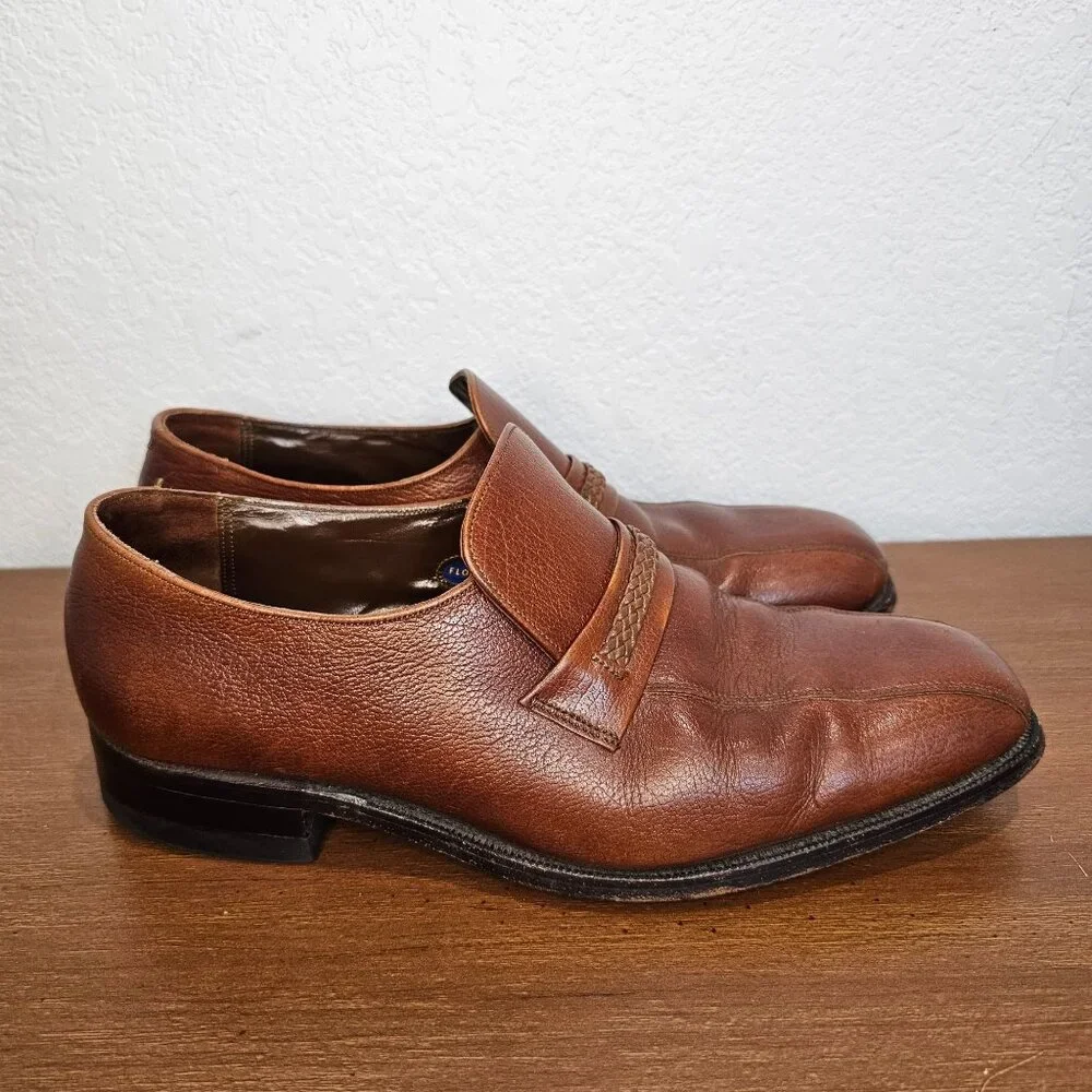 Men's The Florsheim Shoe Size 8.5D Leather‎ Loafer Shoe